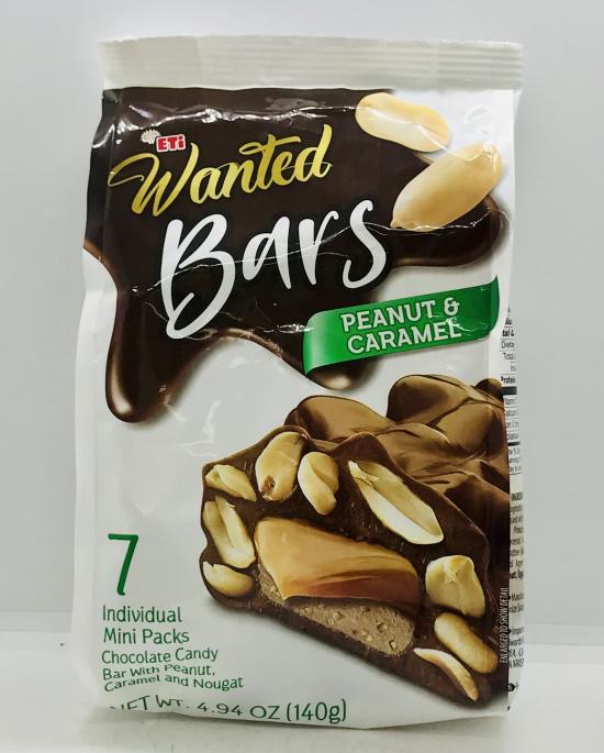 ETi Wanted Bars Peanut & Caramel 140g.