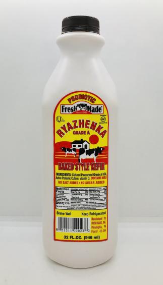 Fresh made Kefir Ryazhenka