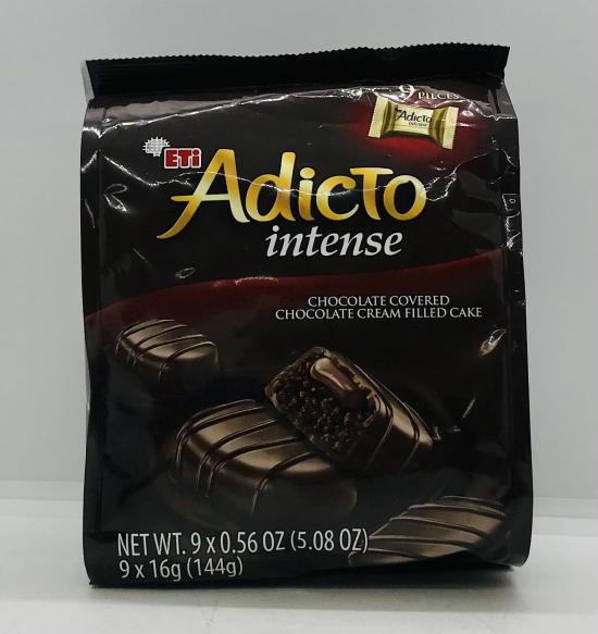 Eti Adicto Intense Chocolate Covered Chocolate Cream 144g.