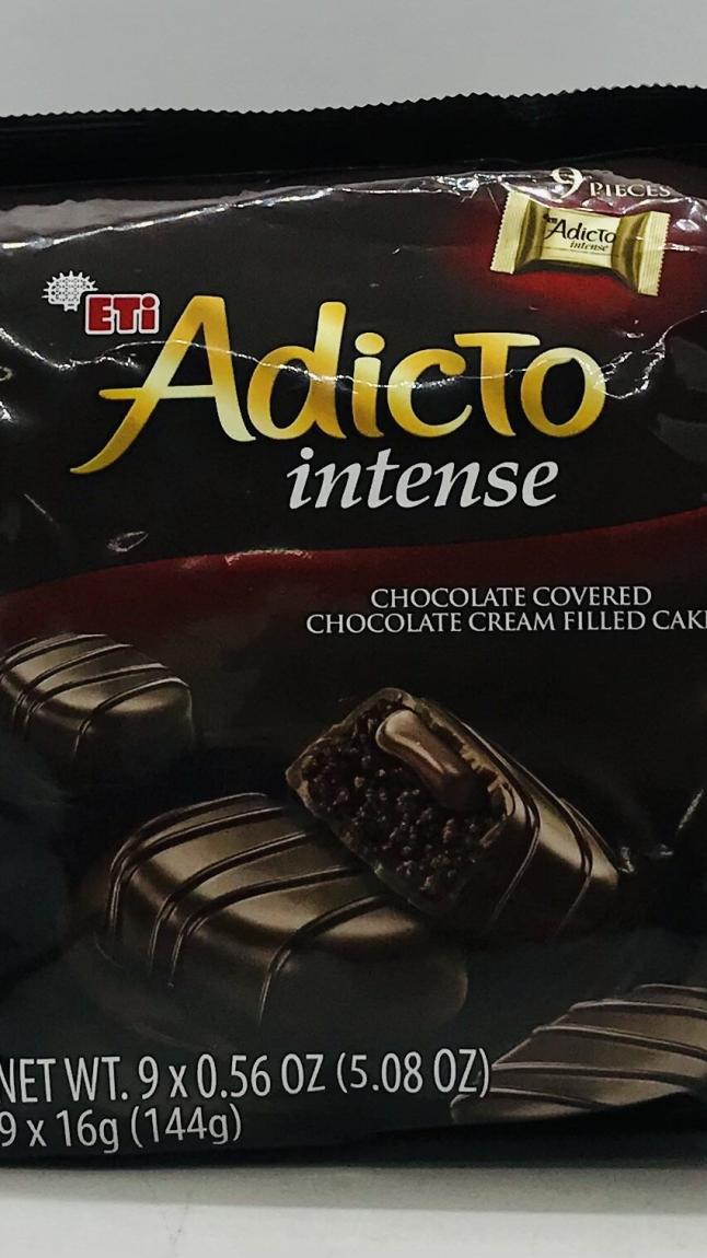 Eti Adicto Intense Chocolate Covered Chocolate Cream 144g.