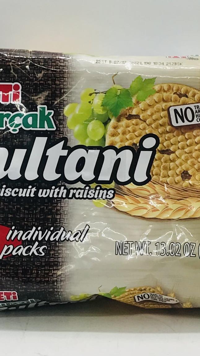 Eti Sultani Biscuits W Raisins 369g.