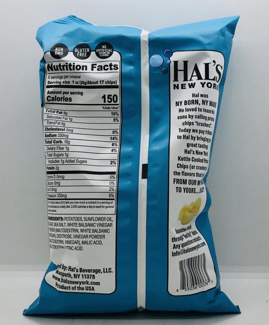 Hal's New York Kettle Chips 141g.