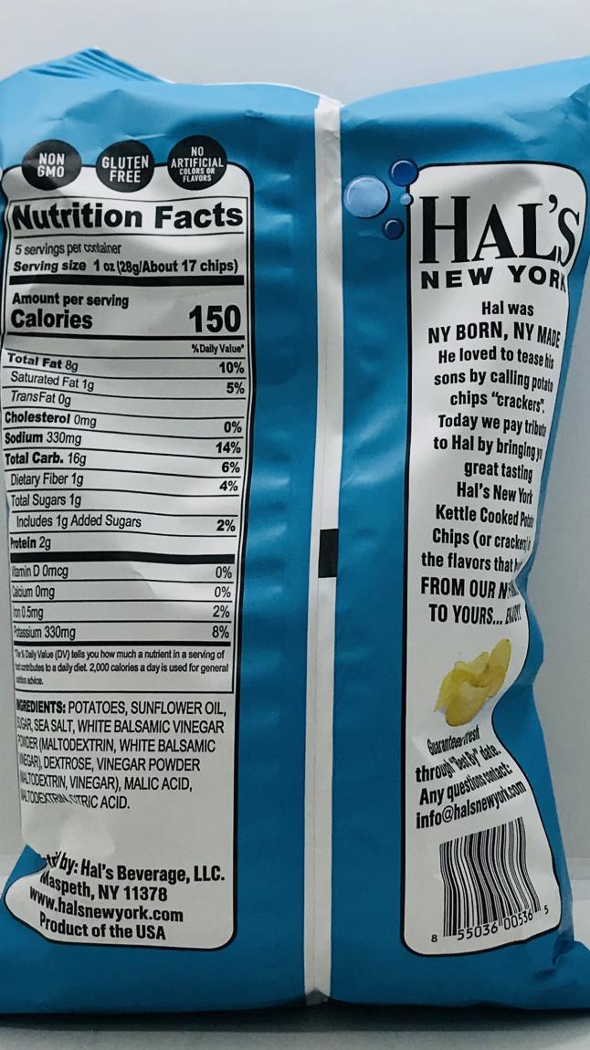 Hal's New York Kettle Chips 141g.