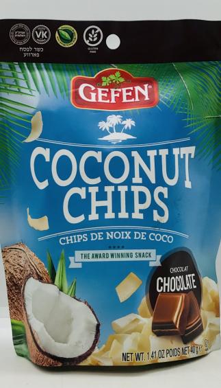 Gefen Coconut Chips Choco 40g.