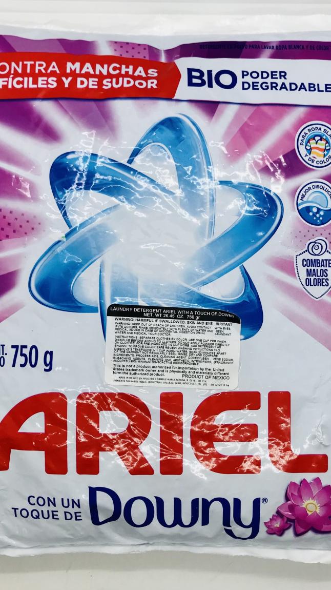 Ariel Laundry Detergent with Downy of Touch 750g