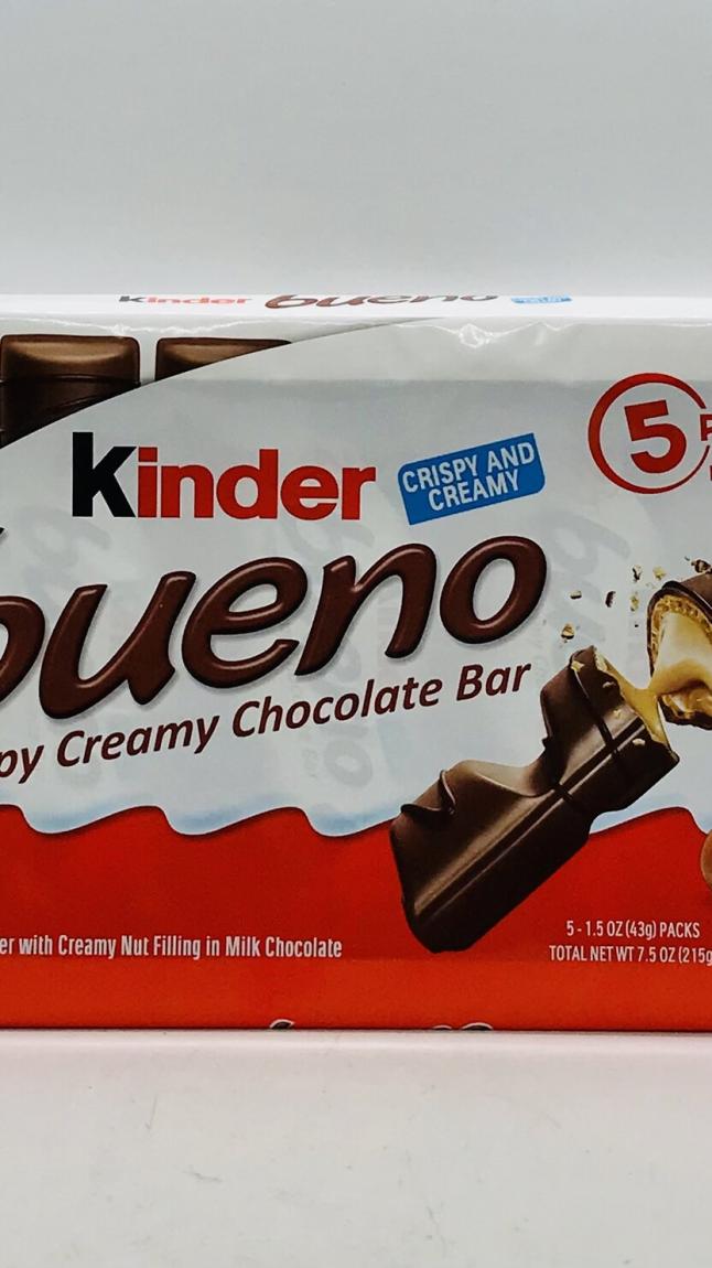 Kinder Bueno Crispy Creamy Chocolate Bar 215g.