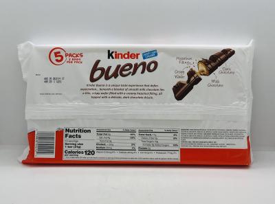 Kinder Bueno Crispy Creamy Chocolate Bar 215g.