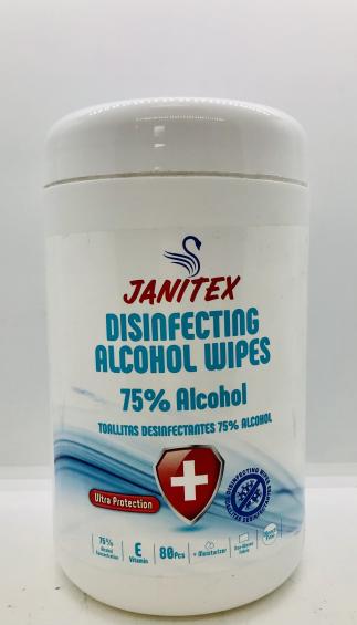 Janitex Disinfecting Alcohol Wipes 72% 80pcs