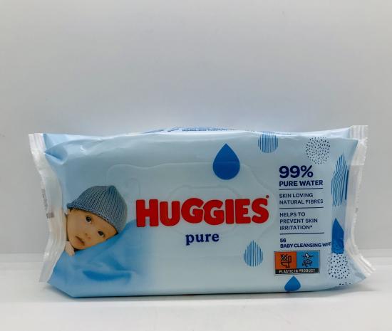 Huggies Pure Wipes 56 Baby Cleansing Wipes