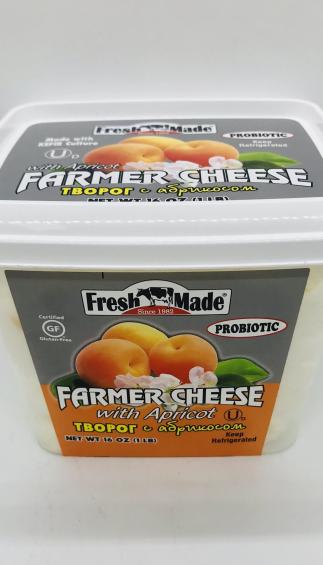 Fresh made Farmer Cheese Apricot