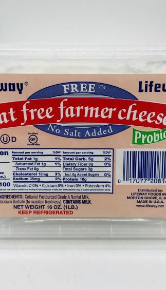 Lifeway fat free farmer cheese