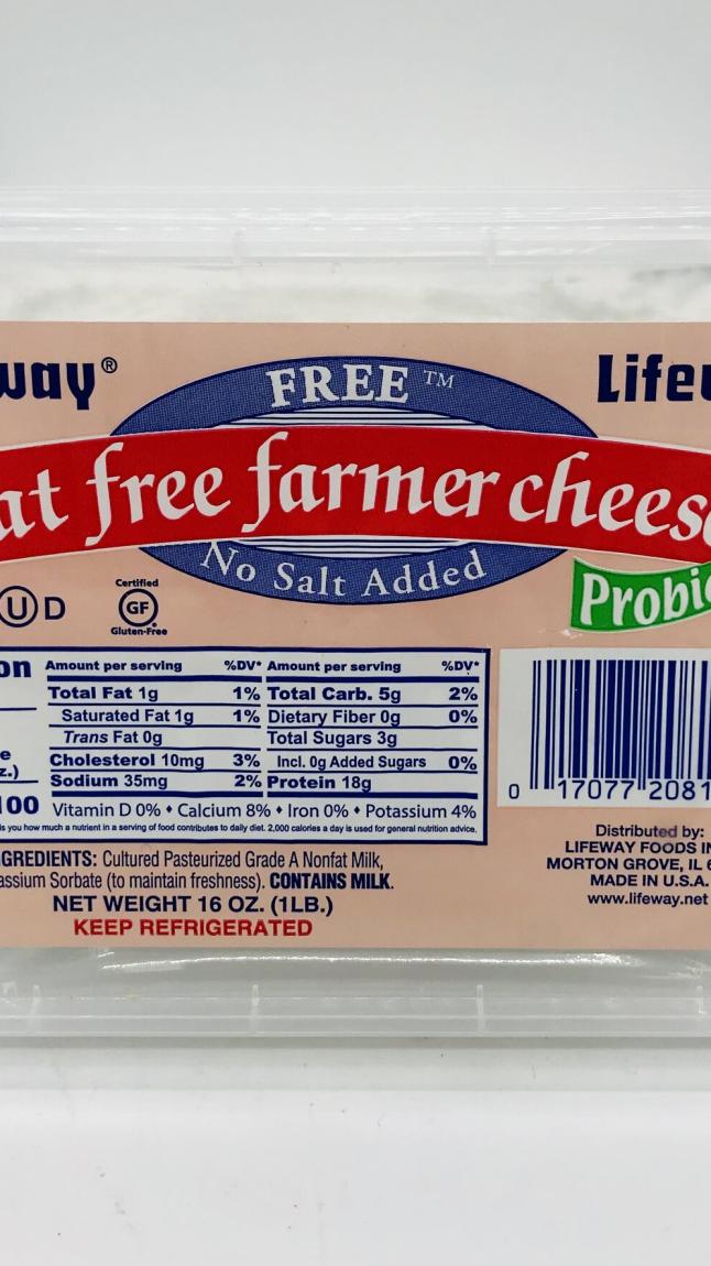 Lifeway fat free farmer cheese