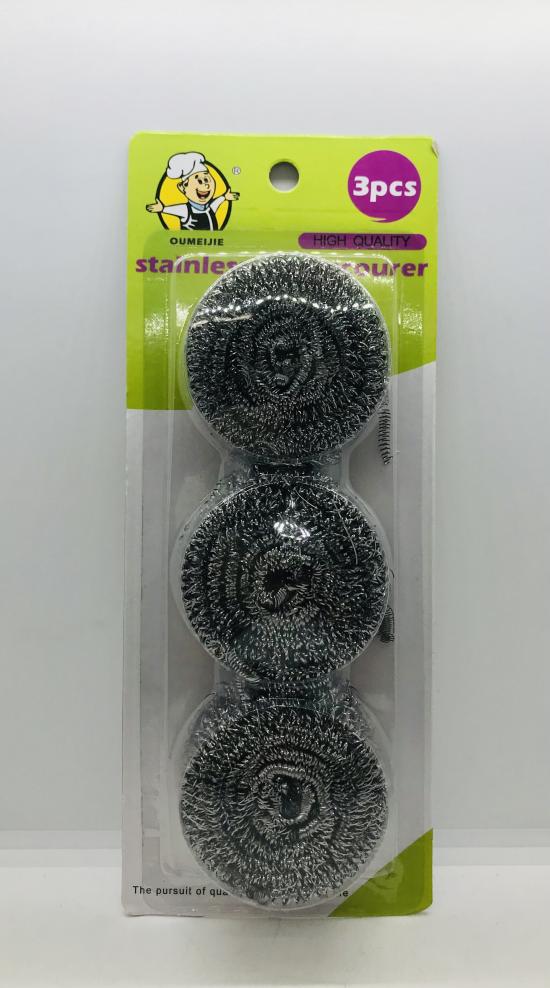 Oumeijie Stainiess Steel Scourer 3pcs