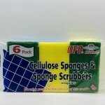 Cellulose Sponges & Sponge Scrubbers 6pack