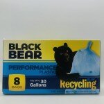 Black Bear Performance Plastic Recycling Blue 8 bags