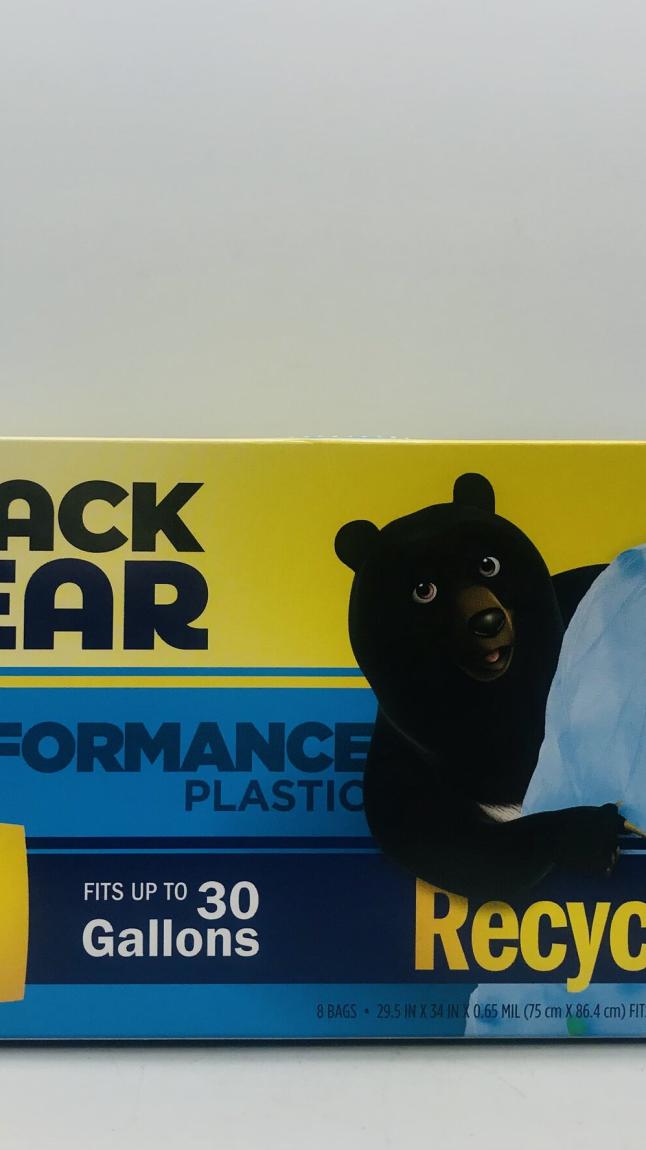 Black Bear Performance Plastic Recycling Blue 8 bags