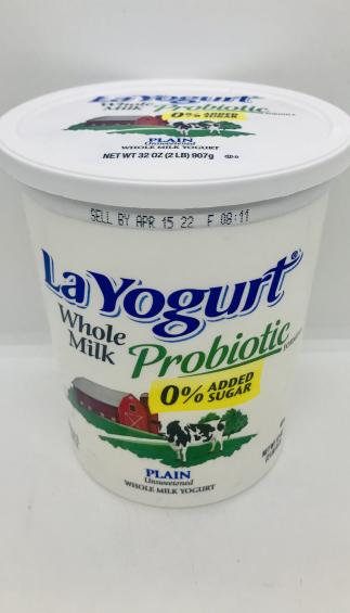 Layogurt Whole milk Plain Unsweetened 2Lb