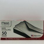 Mead White Envelopes 50 Count