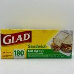 Glad Sandwich Fold Top Bags 180bags