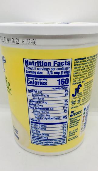 La Yogurt Banana 2Lb