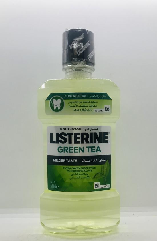 Listerine Green Tea Mouthwash Milder Taste 500ml