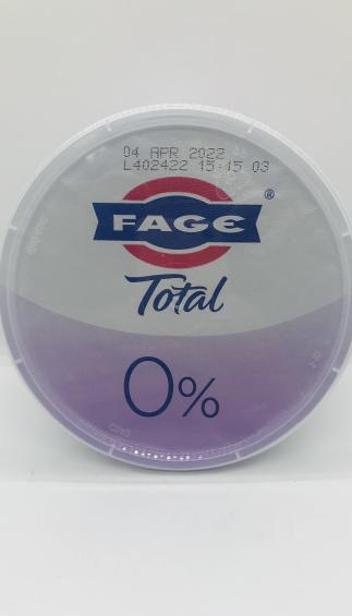 Fage Yogurt total 0% 500g.