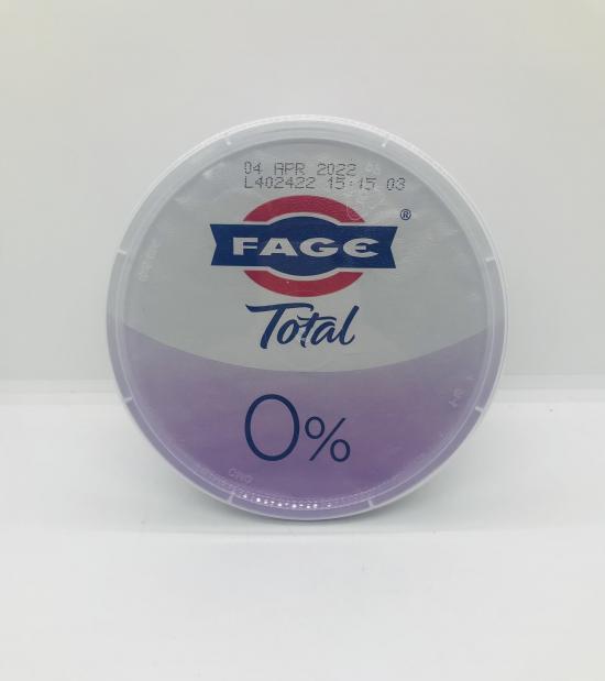 Fage Yogurt total 0% 500g.