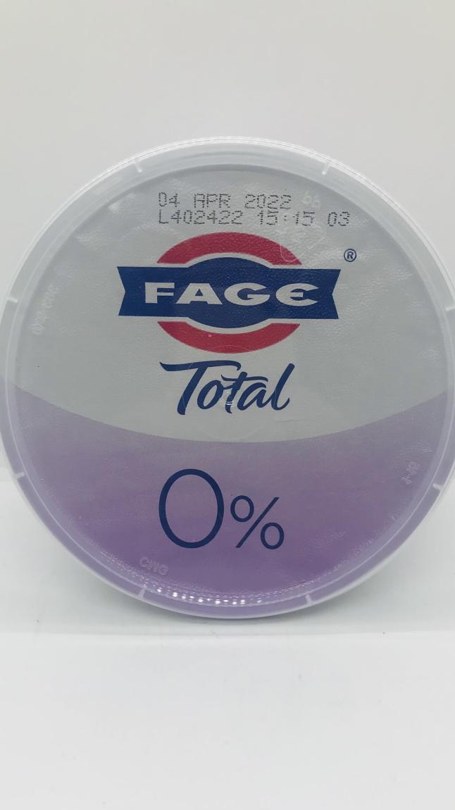 Fage Yogurt total 0% 500g.