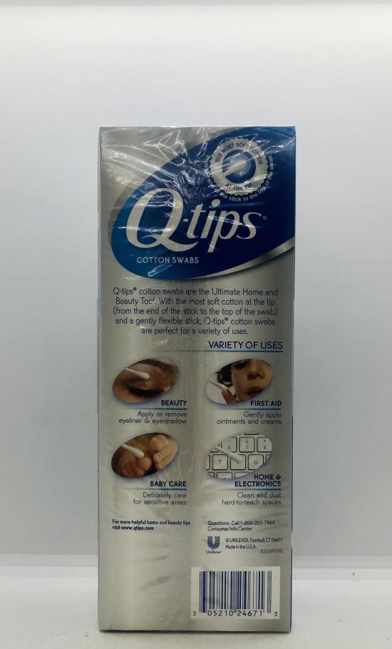 Q-tips Cotton Swabs 500 Cotton Swabs