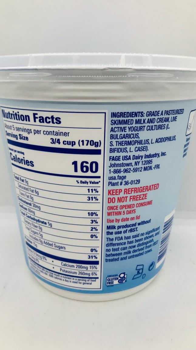 Fage Yogurt 5% 907g.