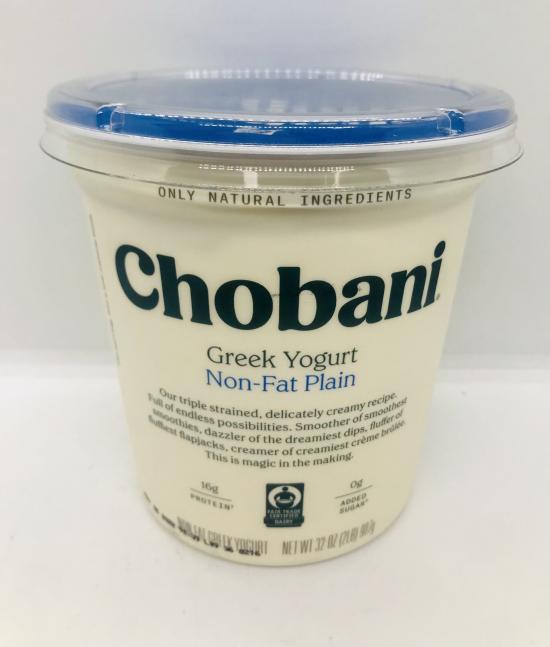 Chobani Greek Yogurt Non-fat plain 2Lb