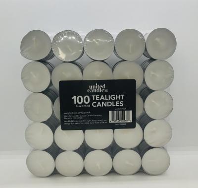 United Candle Tealight Candles 100 Uscented