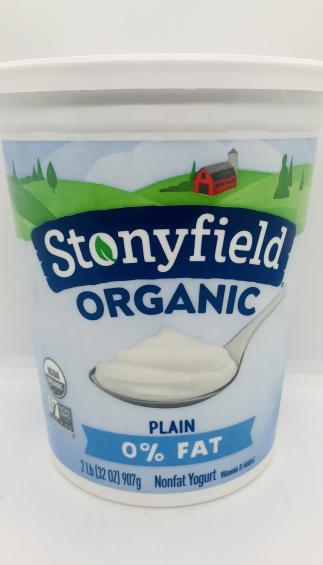 Stonyfield organic Yogurt 0% 2Lb