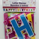 Letter Banner Happy Birthday