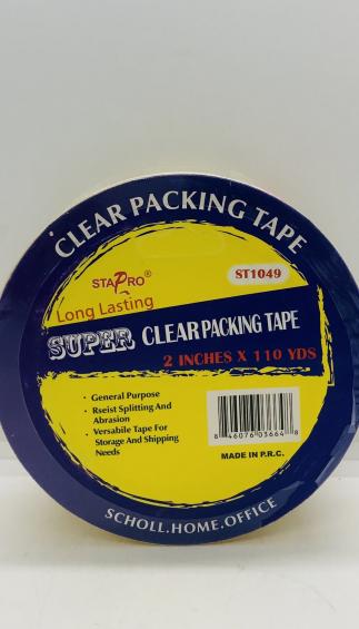 Stapro Clear Packing Tape  2inches x 110 yds