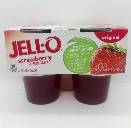 Jell-o Strawberry gelatin snacks Original (384g.)