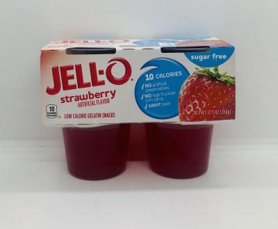 Jell-O Strawberry gelatin snacks Sugar free (356g.)