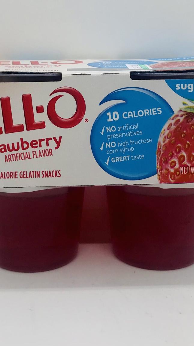 Jell-O Strawberry gelatin snacks Sugar free (356g.)