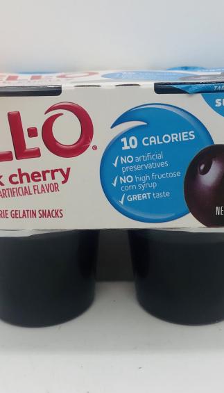 Jell-o black cherry Gelatin snacks (356g.)