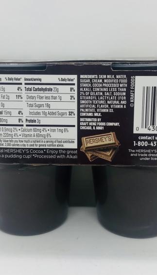 Hershey's chocolate pudding (440g.)