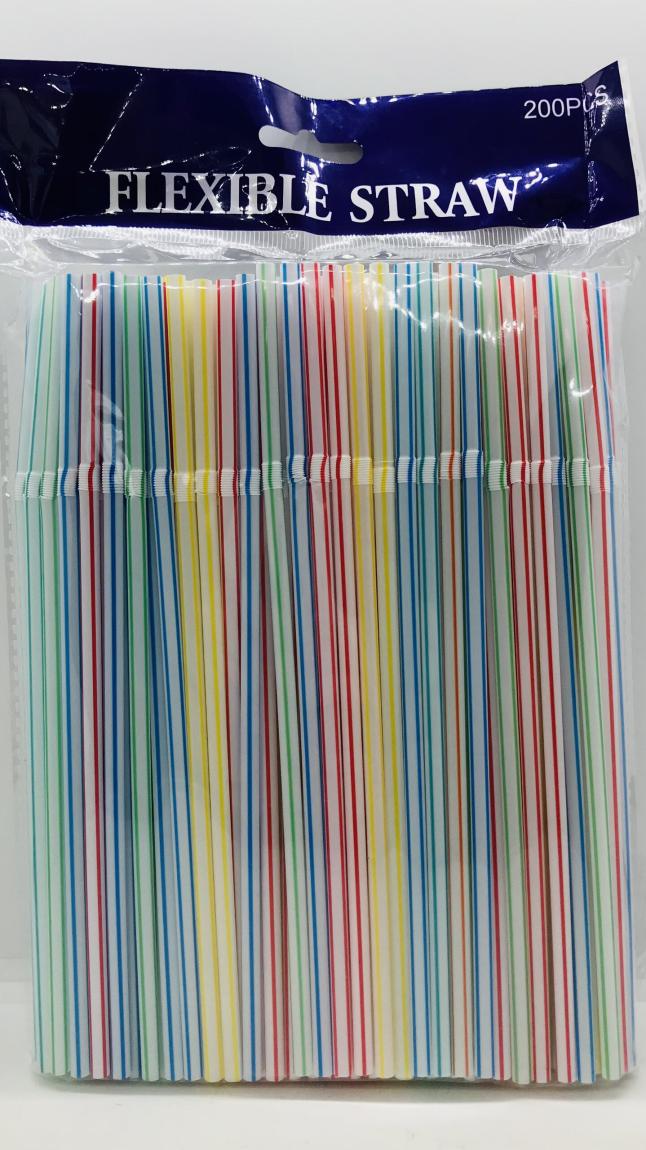 Flexible Straw Tubules 200pcs