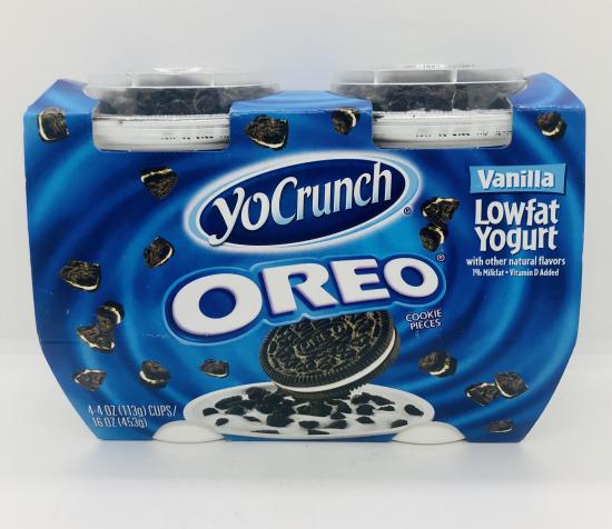 Yo Crunch Oreo Vanilla 4 snack cups