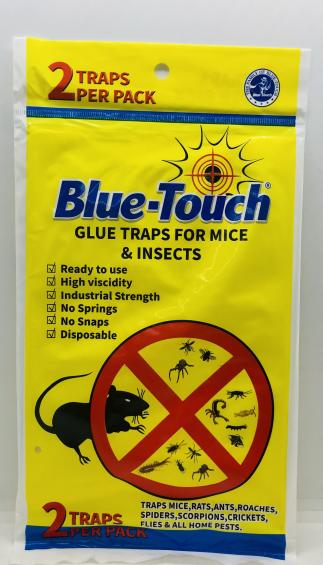 Blue Touch Glue Traps for Mice & Insects 2 Traps