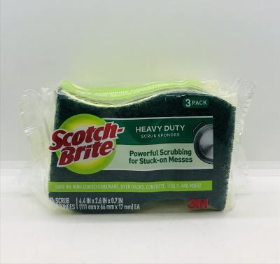 Scotch Brite Heavy Duty Scrub Sponges 3 scrub sponges