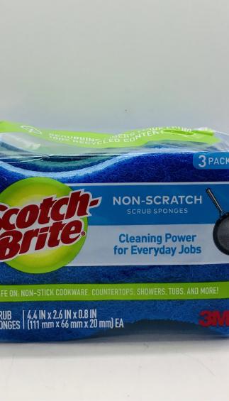 Scotch Brite Non Scratch Scrub Sponges 3 scrub sponges