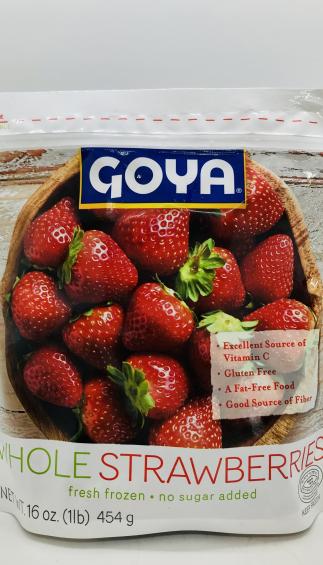 Goya Whole Strawberries Fresh Frozen 454g