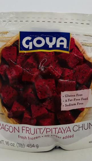 Goya Dragon Fruit Pitaya Chunks Fresh Frozen 454g