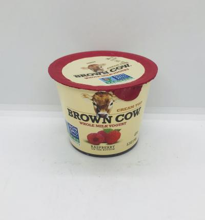 Brown Cow whole milk yogurt raspberry 5.3 OZ