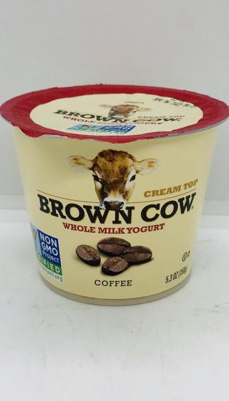 Brown Cow whole milk yogurt coffee 5.3 OZ