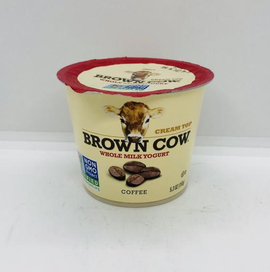 Brown Cow whole milk yogurt coffee 5.3 OZ